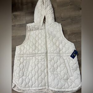 Vively Quilted Hooded Vest Size 3X New